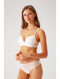 Pierre Cardin Underwire,Supported Ecru Bra Set 4796