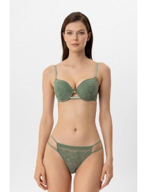 Pierre Cardin Lyon Double Push Up Bra Panty Set 4882 Green 