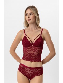 Pierre Cardin Underwire Padded Bra Set 4904 Burgundy