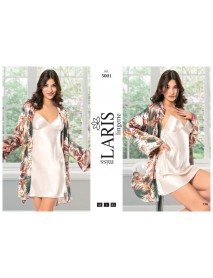 Laris Short 2-Piece Satin Set 5001