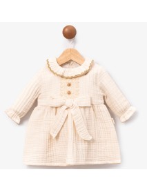 Mini Cayzen Girl 9-12-18 Months 4 Layers Muslin Dress 5002xx