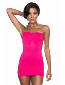 Emay 5005 Soft Patterned Strapless Undershirt Fuchsia