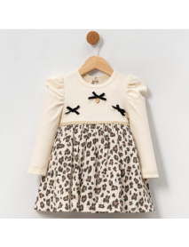 MINI CAYZEN GIRL 9-12-18-24 MONTHS LEOPARD DRESS 5009