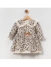 MINI CAYZEN GIRL 9-12-18-24 MONTHS LEOPARD DRESS 5010