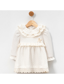 MINI CAYZEN GIRL 9-12-18-24 MONTHS PEARL DETAILED DRESS 5012