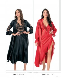 Moongirl 2-Pieces Long Nightgown Set 502 
