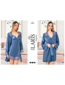  Laris Short 2-Piece Satin Set 5030