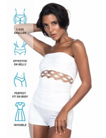 Emay 5035 Fantasy Strapless Athlete Corset White