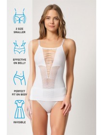 Emay 5038 Fantasy Athlete Corset with Rope Strap White