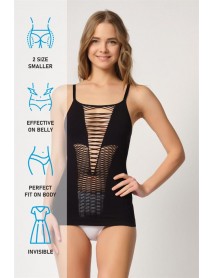 Emay 5038 Fantasy Athlete Corset with Rope Strap Black