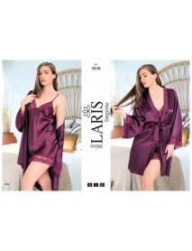 Laris Short 2-Piece Satin Set 5038