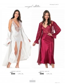 Moongirl 2-Pieces Long Nightgown Set 506