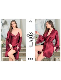 Laris Short 2-Piece Satin Set 5042