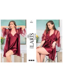 Laris Short 2-Piece Satin Set 5043