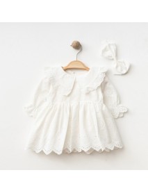 IŞIL BABY GIRL 0-3 MONTHS SCARFLED DRESS 5049
