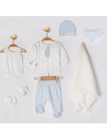 BEGISA MEN 0-3 MONTHS TIE 8-PIECE SET 5052