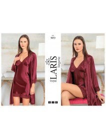 Laris Short 2-Piece Satin Set 5053