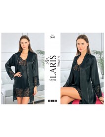 Laris Short 2-Piece Satin Set 5055