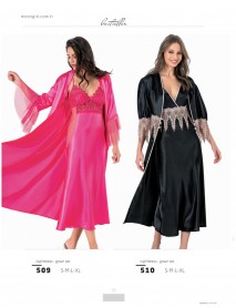 Moongirl 2-Pieces Long Nightgown Set 509 