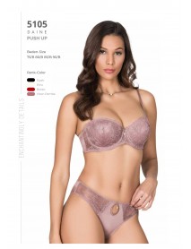 Le Jardin Brode Coated Slikon Bra-Panty Set 5105