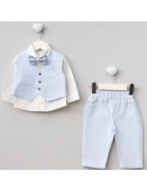 PUGI BOYS 9-12-18-24 MONTHS CLASSIC VEST SET 5127