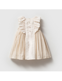 Noynoy Girl 6-9-12-18 Months Muslin Dress 5157NY