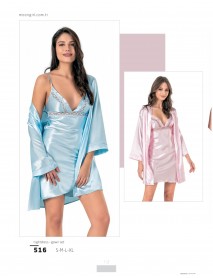 Moongirl 2-Pieces Short Nightgown Set 516 