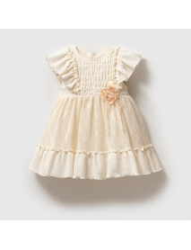 NoyNoy Girl 6-9-12-18 Months Ruffled Lace Dress 5161NY