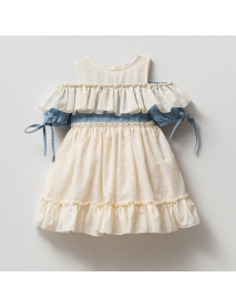 Noynoy Girl 6-9-12-18 Months Denim Dress 5163NY