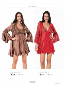Moongirl 2-Pieces Short Nightgown Set 518 