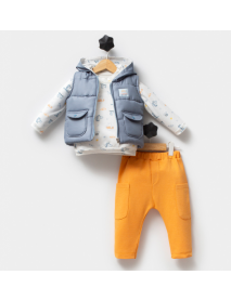 HIPPIL BOY 9-12-18 MONTHS PENGUIN PRINTED 3-PIECE SUIT 5183