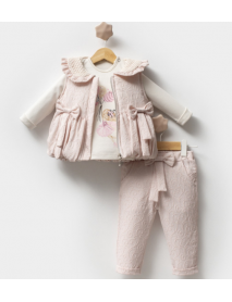 HIPPIL GIRL 9-12-18 MONTHS BOW TIE 3-PIECE SET 5193