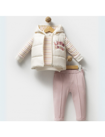 HIPPIL GIRL 9-12-18 MONTHS LITTLE SHOW STRIPED SET 5209