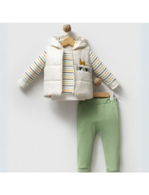 HIPPIL BOY 9-12-18 MONTHS BE BRAVE STRIPED 3-PIECE SUIT 5210