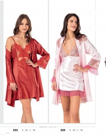 Moongirl 2-Pieces Short Nightgown Set 523 