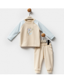MOİ NOİ BOY 6-9-12-18 MONTHS ORGANIC KOALA 2-PIECE SUIT 5290