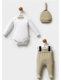 MOİ NOİ UNISEX 0/3-3/6 MONTHS HAT BODYSUIT 5291