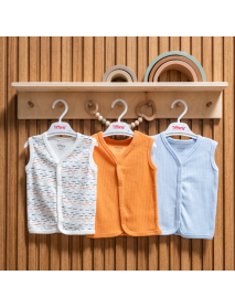 TIFFANY BOYS 3-6-9-12 MONTHS STRIPED 3-PIECE VEST 53005