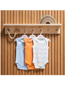 TIFFANY BOY'S 3-6-9-12-18-24 MONTHS STRIPED 3-PIECE BODY 53011