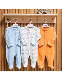 TIFFANY BOY 3-6-9-12 MONTHS STRIPED 3-PIECE OVERALLS 53040