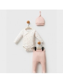 MOI NOI GIRL 0/3-3/6 MONTHS FLORAL MUSLIN BODYSUIT 5331