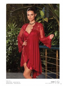    Nurteks Satin Covered Kimono Set 5389 