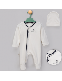 BEGI BOY 0/3-3/6 MONTHS INTERMEDIATE BINDING HAT OVERALLS 5476