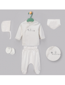 BEGI GIRL 0-3 MONTHS PLEATED 5 PIECE SET 5478