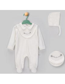 BEGI GIRL 3-6-9 MONTHS ROVA DETAILED PLEATED OVERALLS 5480