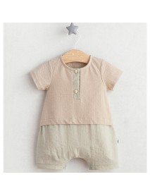 Tongs Boy's 1-3-6 Month Casual Jumpsuit 5554T