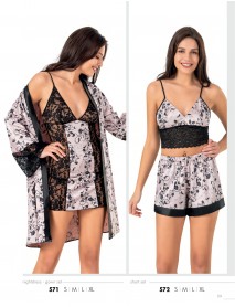 Moongirl 2-Pieces Short NIghtgown Set 571 