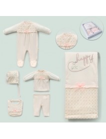 LOVEMAXX GIRL 0-3 MONTHS HAPPY GIRL BOXED SET 583058