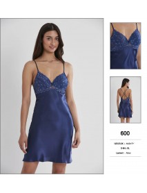 Pierre Cardin Navy Short Nightgown 600