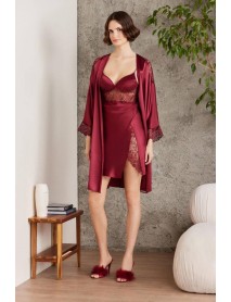 Pierre Cardin Satin 6-piece Burgundy Set 6000